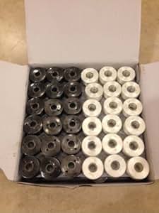Amazon.com: 144 Black/White Prewound Bobbins for Brother
