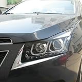 Manso Chrome Head Light Lamp Cover Protector Trim 2Pcs/Set For 11 12 13 Chevy Cruze