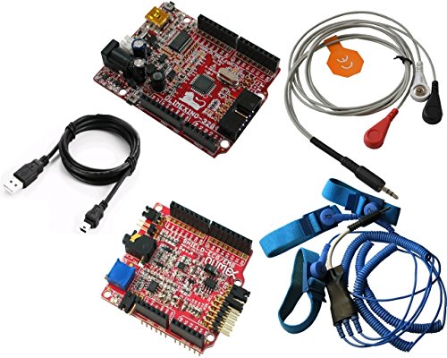 OLIMEXINO-328 + SHIELD-EKG-EMG + SHIELD-EKG-EMG-PA + SHIELD-EKG-EMG-PRO EKG EKG arduino shield kit including all leads