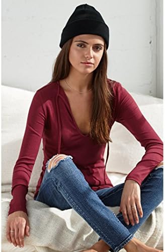 Me To We Womens Tie Front Long Sleeve Top