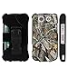 Beyond Cell 3303997 3 in 1 Kombo Protex Hard Slim Light 2 Piece Snap On Rubberized Rubber Coated Case with Holster Belt Clip for Kyocera Brigadier Bundle with Screen Protector (Retail Packaging) - Autumn Camouflage