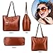 Women Top Handle Satchel Handbags Shoulder Bag Messenger Tote Bag Purse Brown