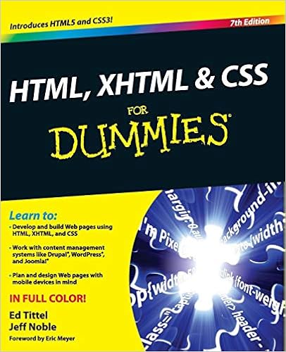 HTML, XHTML and CSS For Dummies, 7th Edition