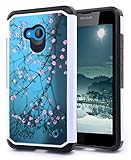 NageBee Plum Blossom Dual Layer Hybrid Defender Cover for Nokia Lumia 640