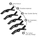Hair Styling Clips Comb Set, 10PCS Clips/10PCS Combs, Black