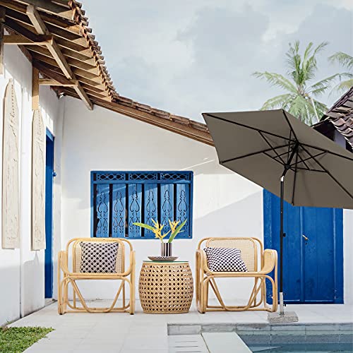 Sekey 300cm Teleskopisch Sonnenschirm | Tisch Sonnenschirm für Terrasse, Garten, Balkon Sonnenschutz UPF50+ – Bild 3