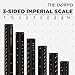 The Board - Architectural Scale Ruler Set (Imperial) | Premium Two-Piece Set Includes 12-Inch Ruler and 4-Inch Pocket Size Ruler | Laser-Etched Aluminum Triangular Scale Drafting and Construction Tool