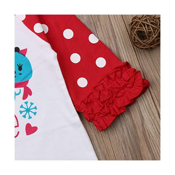 VISGOGO Christmas Kids Toddler Baby Girl Boy Long Sleeve T-Shirt Prints Top Blouse - Image 7