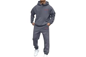 Mens Loungewear 2 Piece Fall Sweatsuit Sets Hoodie for Men with Hood Comfy Track Suits Outfits Going Out Sweat Pants