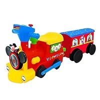 Kiddieland Toys Limited Battery-Powered Mickey Choo with Caboose & Tracks Ride On