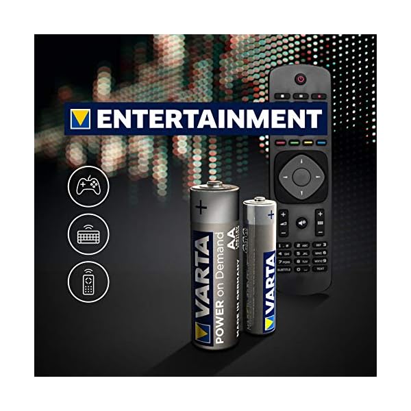 VARTA Batterien AAA, 40 Stück, Power on Demand, Alkaline, 1,5V, Vorratspack in umweltschonender Verpackung, ideal für Computerzubehör, Smart Home Geräte – Bild 7
