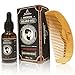 Blackstone Naturals Sandalwood Beard Oil Kit - All Natural Beard and Mustache Conditioner 30mL- Argan Oil, Jojoba Oil, Vitamin E Oil, Chamomile Oil and Sandalwood Oil