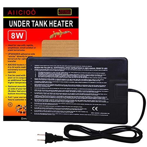 Aiicioo 8 Watt Reptile Heating Pad 6x8 Inch