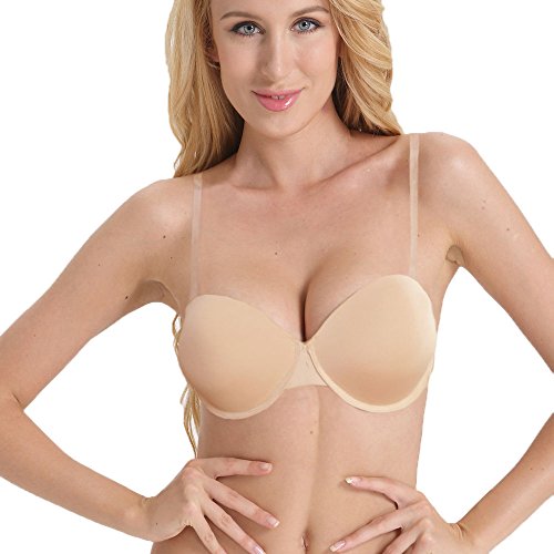 Vogue's Secret Women's Convertible Strapless Bra Padded Underwire
