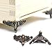 Fujiyuan 10 pcs Alloy Jewelry Chest Box Wood Decorative Feet Leg Corner Protector Bronze 37mm 1.46