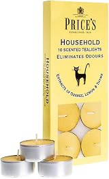 Price's Household Pet Tealights 10 Pack Odour Eliminating Candle