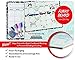 Dry Erase Calendar Magnetic Whiteboard for Refrigerator: 3 Fine Tip Dry Erase Markers and Eraser: Magnetic for Refrigerator: Back To School Organizer: Magnetic Calendar for Office