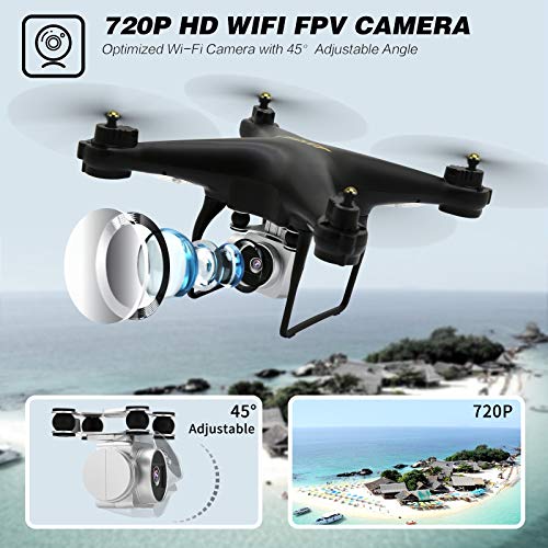 JJRC Drone with Camera for Adults, 20+20 MINS Longer Flight Time Drone