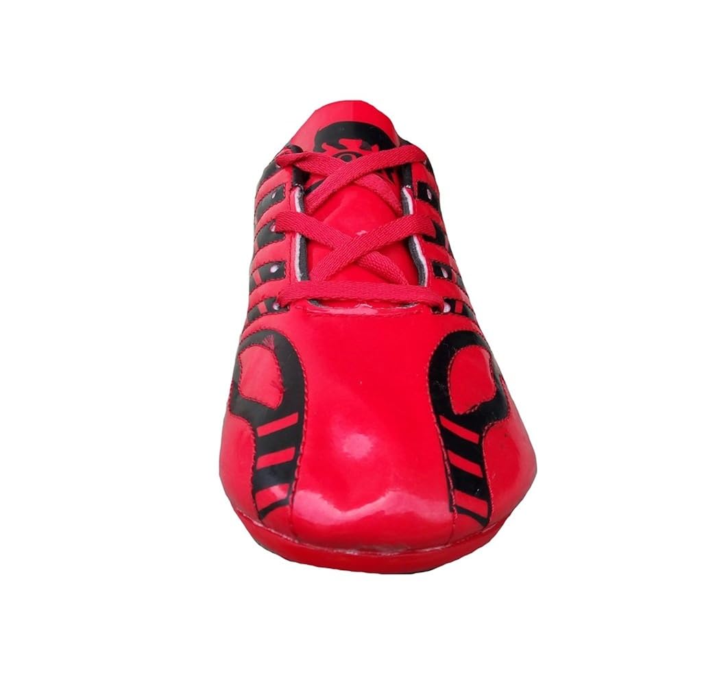 port red pu football shoes,cleats,soccer shoes