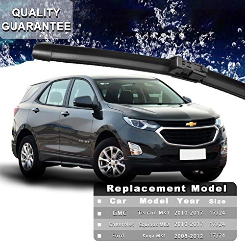 AUTOBOO Windshield Wiper blades For GMC Terrain Chevrolet Equinox 2010