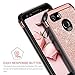 BENTOBEN Google Pixel 3 Case, Kickstand Design Slim 2 in 1 Heavy Duty Shockproof Hybrid Soft TPU Bumper Hard PC Cover with Bling Sparkly Glitter PU Faux Leather Protective Phone Cover, Rose Gold