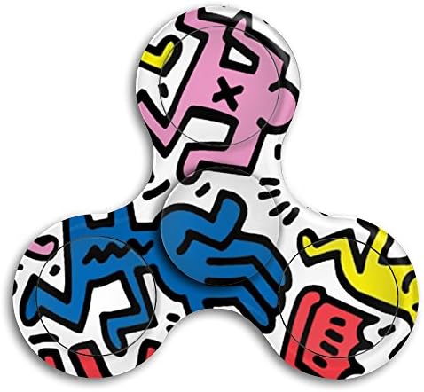 BlackPink Keith Haring Stress Relief Hand Spinner Spinning Fidget Toy Stress Reducer Toy Tri-Spinner Great Gift For ADD, ADHD Boring, Anxiety, Focusing