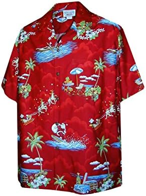 Amazon.com: Pacific Legend Parrots Hawaiian Shirt Red 3531-S