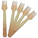 Birchware Disposable Wooden Forks (100 count), 6.5