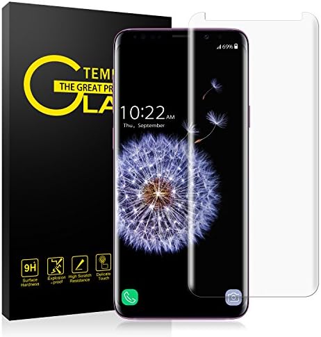 Galaxy S9 Plus Screen Protector, OSSKY 3D Curved [All Clear] [100% Case Friendly] Tempered Glass Screen Cover Shield for Samsung Galaxy S9+, 6.2"