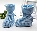 Franterd Unisex Boy Girl Baby Newborn Infant Hand Knitting Crochet Buckle Shoes Socks Boots