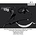 10M Wireless Bluetooth 4.0 Sweatproof Earphones workout ,Toolisi Stereo Bass In-ear Earbuds w/ Microphone IPX4 Waterproof Sports Cancelling Noise Headset 6Hour Worktime for Running Gym Execise - Black