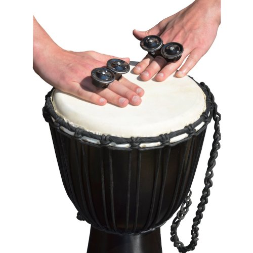 Meinl Percussion Finger Jingle Tambourine for Cajons, Bongos, Djembes