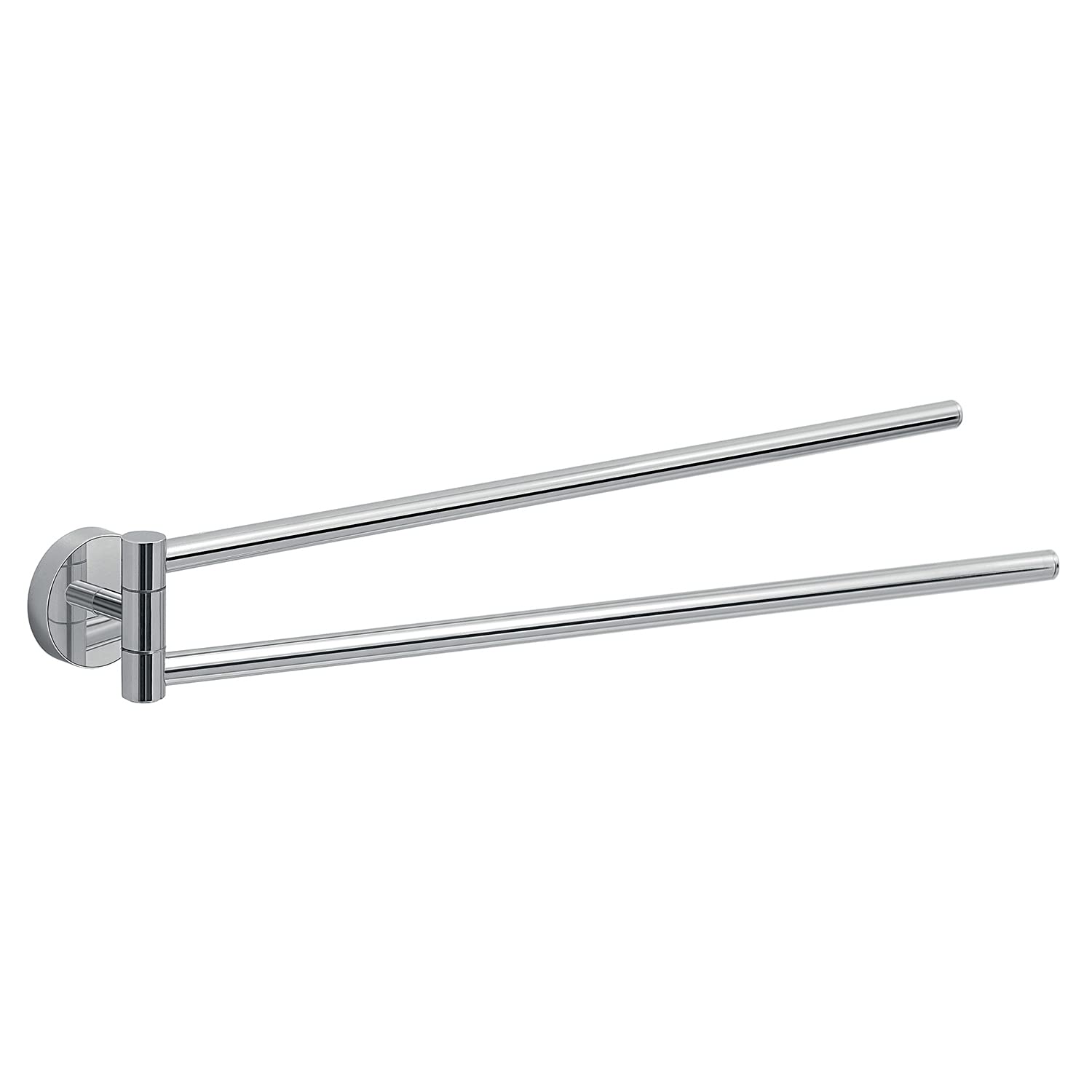Eros Chrome Towel Rail with 2 Rotating Rail.