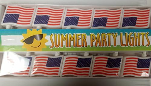 American Flag Summer Party Lights