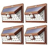 LITOM Solar Lights Outdoor, Wireless 24 LED Motion Sensor Solar Lights with Wide Lighting Area, IP65 Waterproof Security Lights for Porch, Deck, Backyard, Front Door, Garage(4 Pack)