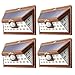 LITOM Solar Lights Outdoor, Wireless 24 LED Motion Sensor Solar Lights with Wide Lighting Area, IP65 Waterproof Security Lights for Porch, Deck, Backyard, Front Door, Garage(4 Pack)