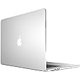 Speck Smartshell Case for MacBook Air 15 Inch (2023) - Scratch Protection, Slim MacBook Case, Slide Prevention - Clear/Sweater Grey