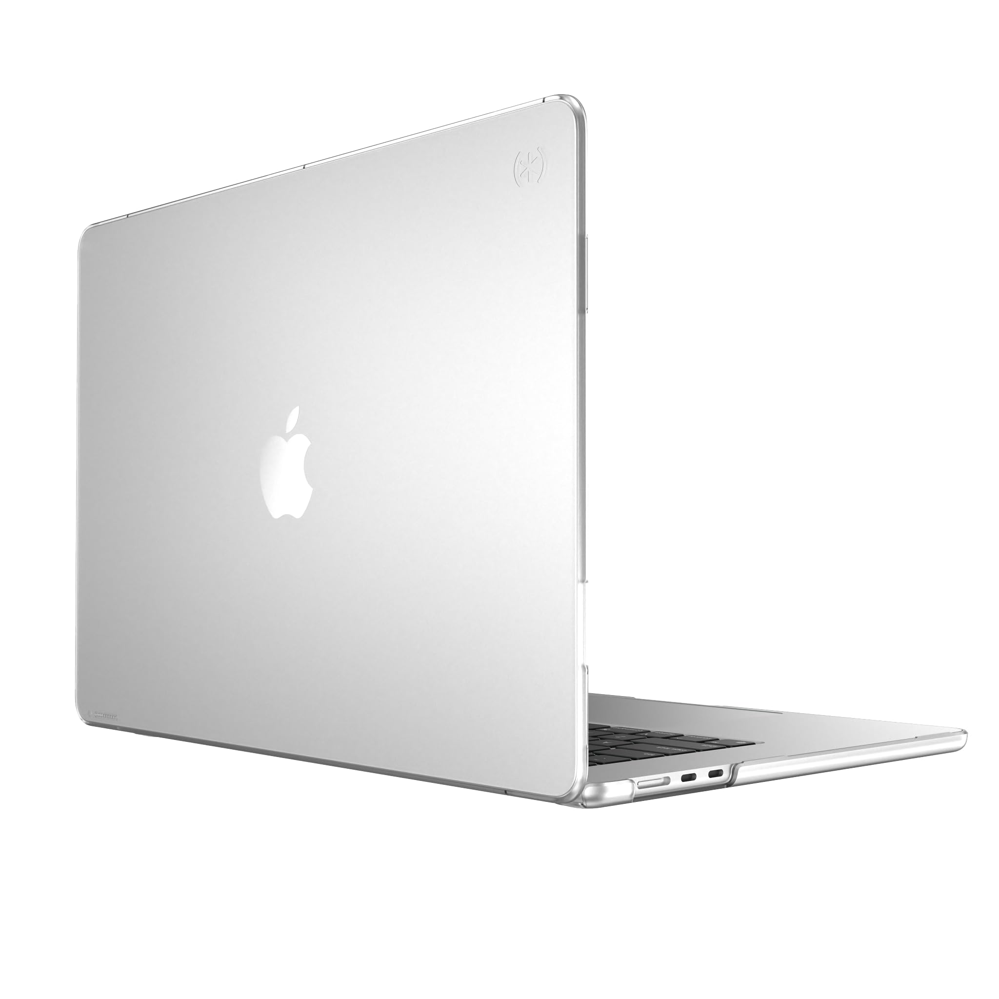 Photo 1 of Speck Smartshell Case for MacBook Air 15 Inch (2023) - Scratch Protection, Slim MacBook Case, Slide Prevention - Clear/Sweater Grey