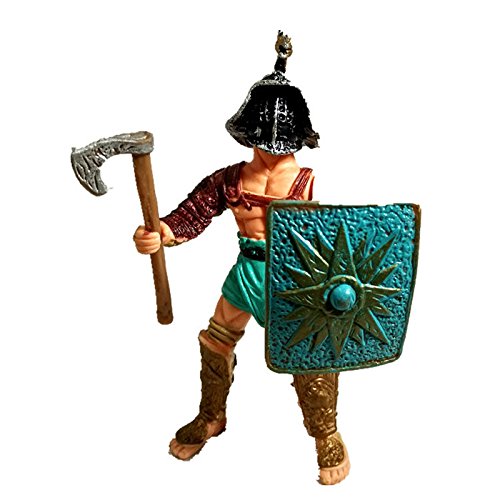 X Hot Popcorn 6 Pcs Roman Gladiator Action Figure Plastic Gladiator