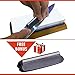 Knife Sharpening Stone 2-in-1 Grit 1000/6000 Waterstone | Best Whetstone Sharpener | Non-Slip Bamboo Base & Angle Guide