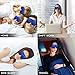 Sleep Mask forWomen Men, Ultrathin Light Blocking Sleeping Mask, No Pressure On Eyes 3D Contoured Blindfold, Soft Comfort Eye Shade Cover for Travel/Sleeping/Yoga/Shift Work.（Blue）