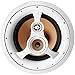 250W 3-Way 10″ in-Ceiling Speaker with Pivoting Tweeter and Midrange, Metal and Cloth Grillsthumb 1