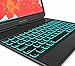 iPad Pro 11 Keyboard Case - Backlit 7 Color - Charging Pencil - Thin & Light - 360 Rotatable - Wireless/BT - Apple iPad Pro 11 inch 2018 Case with Keyboard - YEKBEE 360 for iPad Pro 11 (Black)