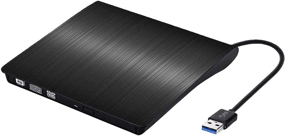 Grabadora DVD CD externa USB 3.0, Lector externo DVD CD, Ultra Slim Unidad de DVD Portátil CD / DVD /-RW / ROM,Quemador / Re - Quemador Compatible con WIN98 /XP/7/8/10/XP/VISTA/Mac Mac OS X