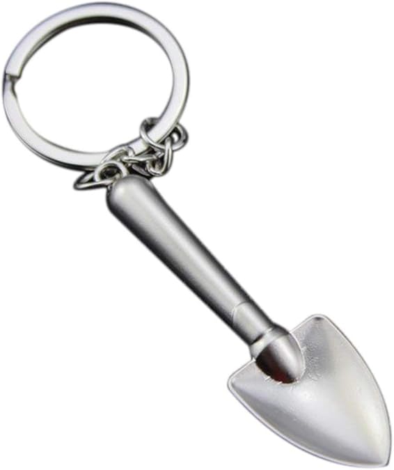 Unbrand Shovel Keyring Pendant Stainless Steel Mini Tools Alloy