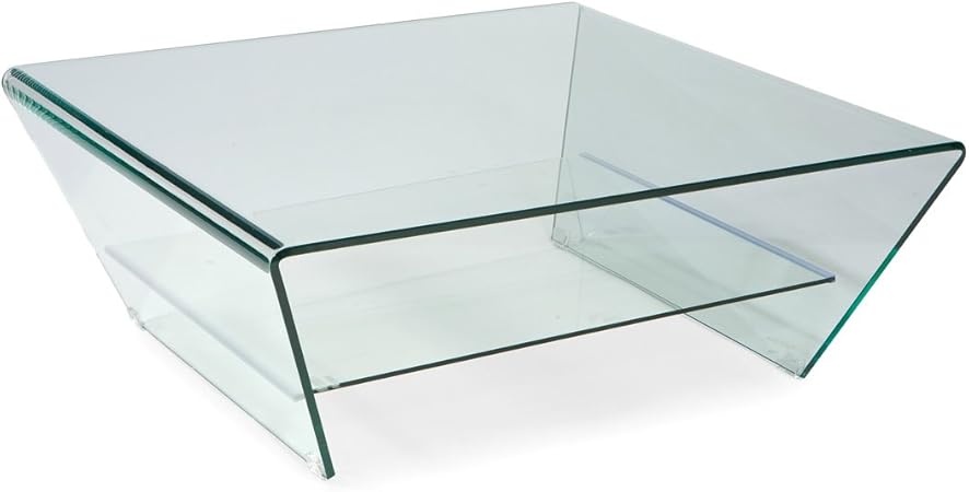 Moe S Home Collection 39 Tocca Square Glass Coffee Table Amazon Ca Home Kitchen