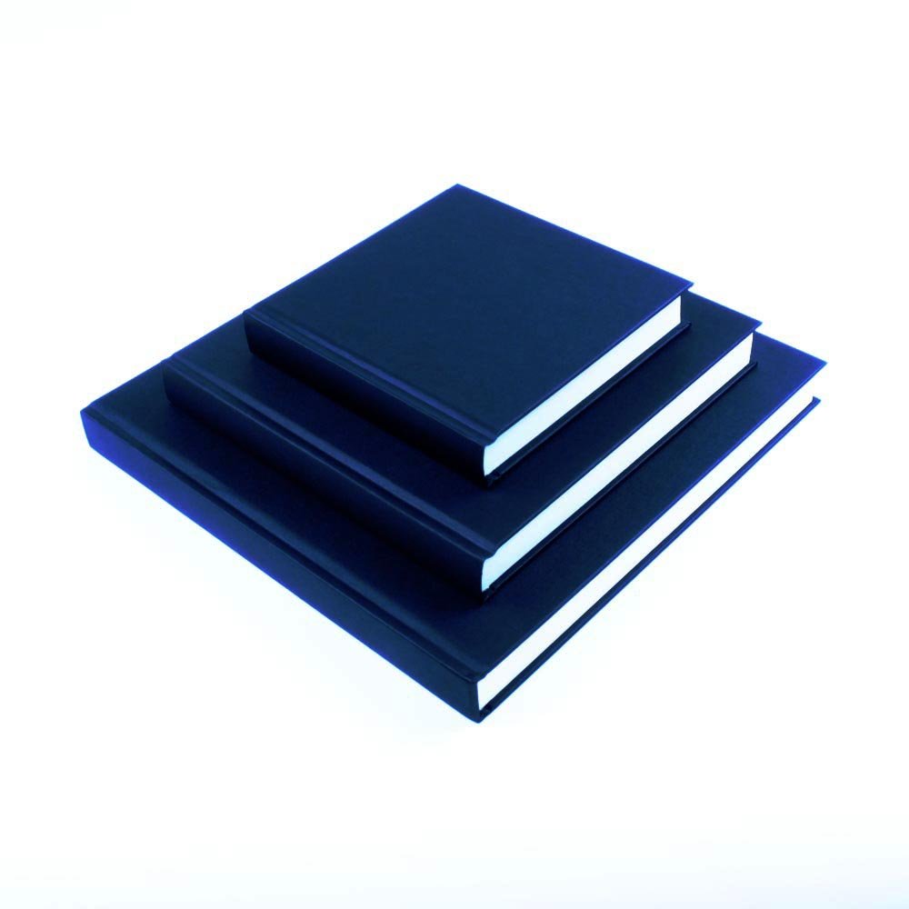 Seawhite Black Cloth Hardback Sketchbook - Medium Square 195x195mm