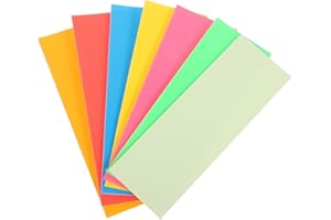 UKCOCO 6Pcs Fluorescent Fingerboard Grip Tape Set with Orange Yellow Red Blue Green Pink Anti-Slip Stickers