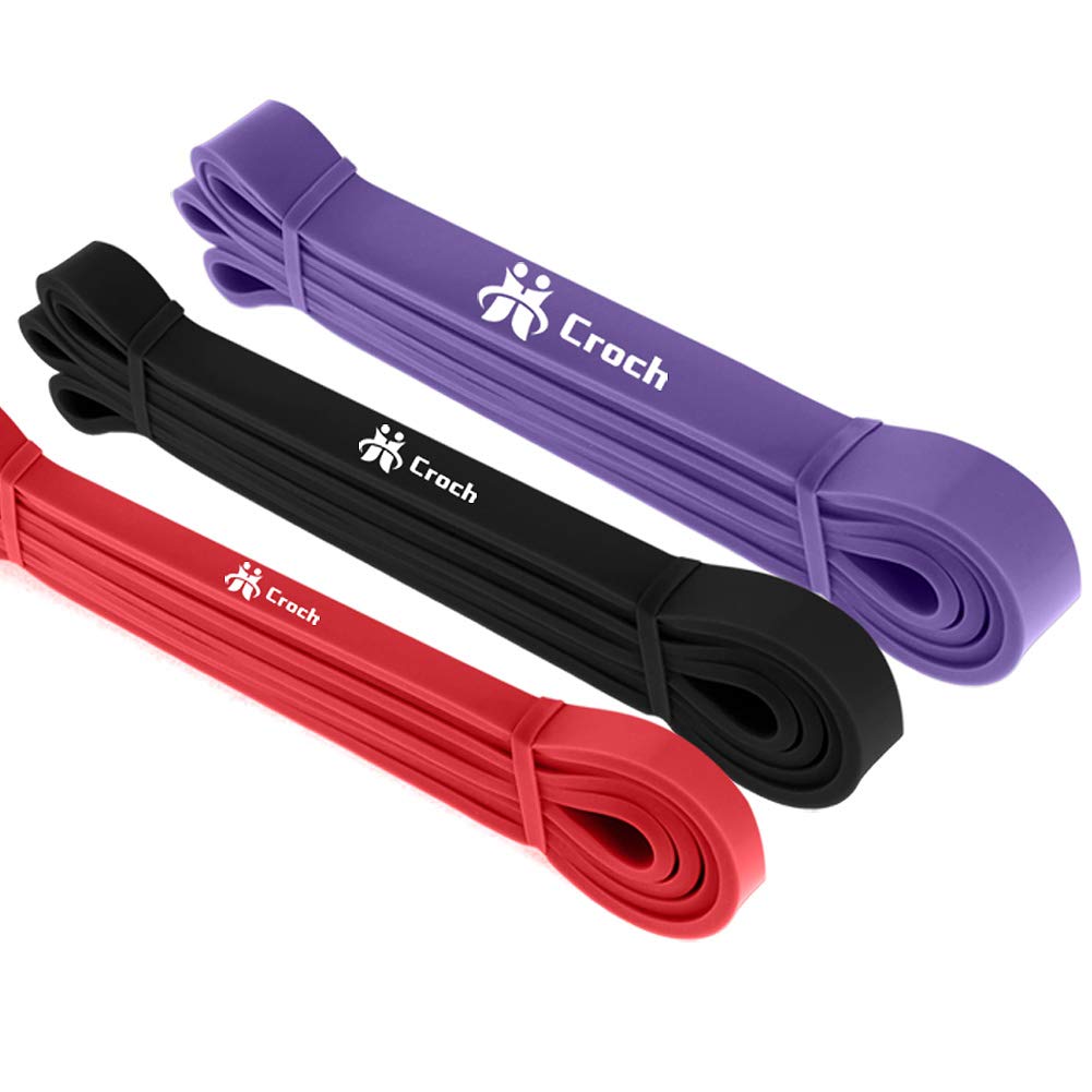 Croch トレーニングチューブ 懸垂チューブ フィットネスチューブ ゴムチューブ ストレッチ 筋トレ エクササイズバンド 高強度 丈夫 懸垂補助 チューブ トレーニング ヨガ 男女兼用 NT40092-RBlPu商品画像
