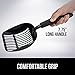 Gorilla Grip Original Cat Litter Scooper, Free Holder, Extra Large, Durable Solid Aluminum, Non-Stick Deep Scoop Shovel for Sifting Kitty Cats Litter, Waterproof + Rust Resistant, Comfy Grip Handle
